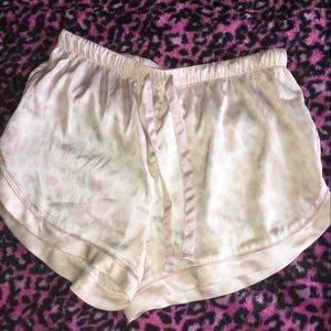 Target size s satin pink cheetah print sleep shorts